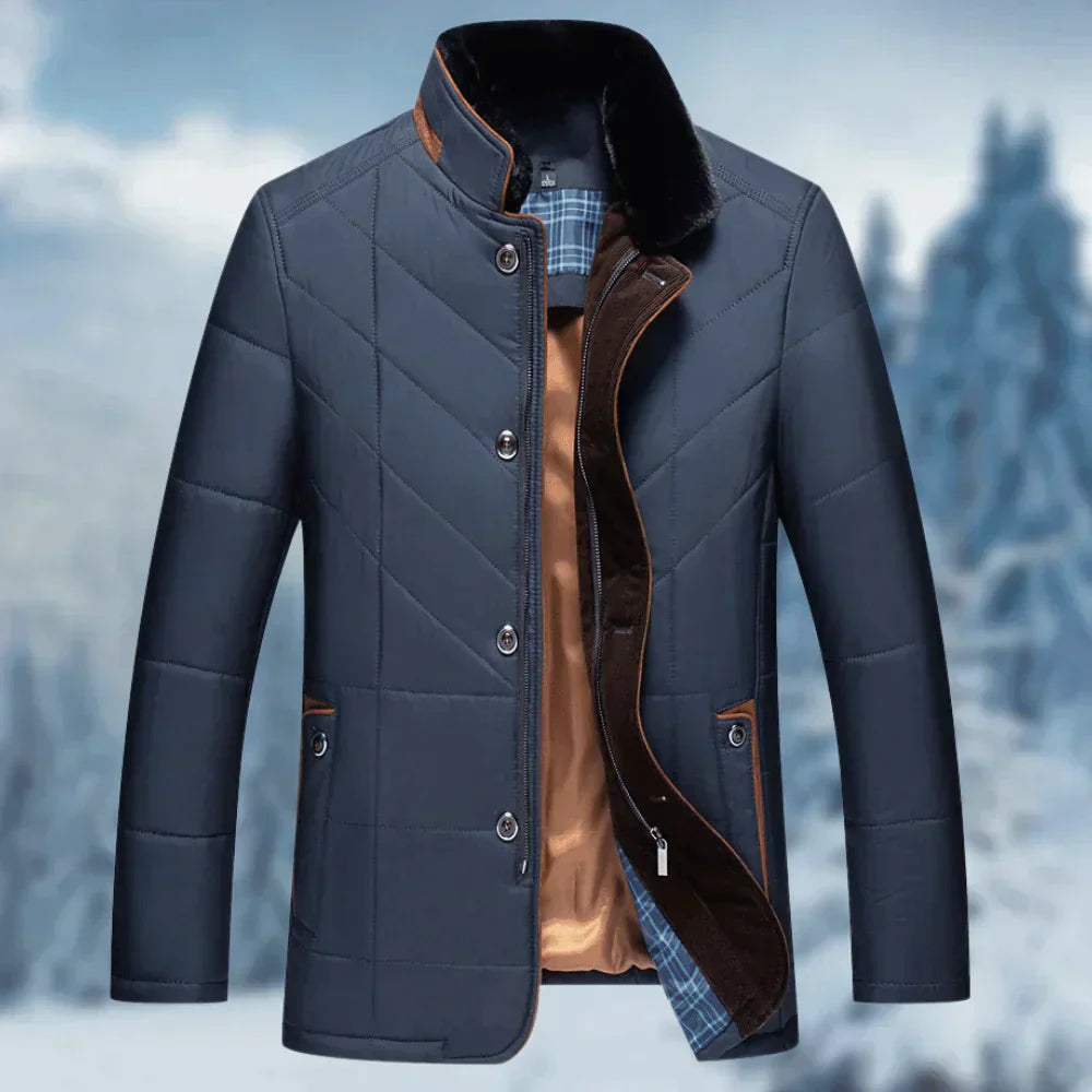 Chaqueta de Invierno Hombre – Abrigo Cálido con Cremallera y Cómodo