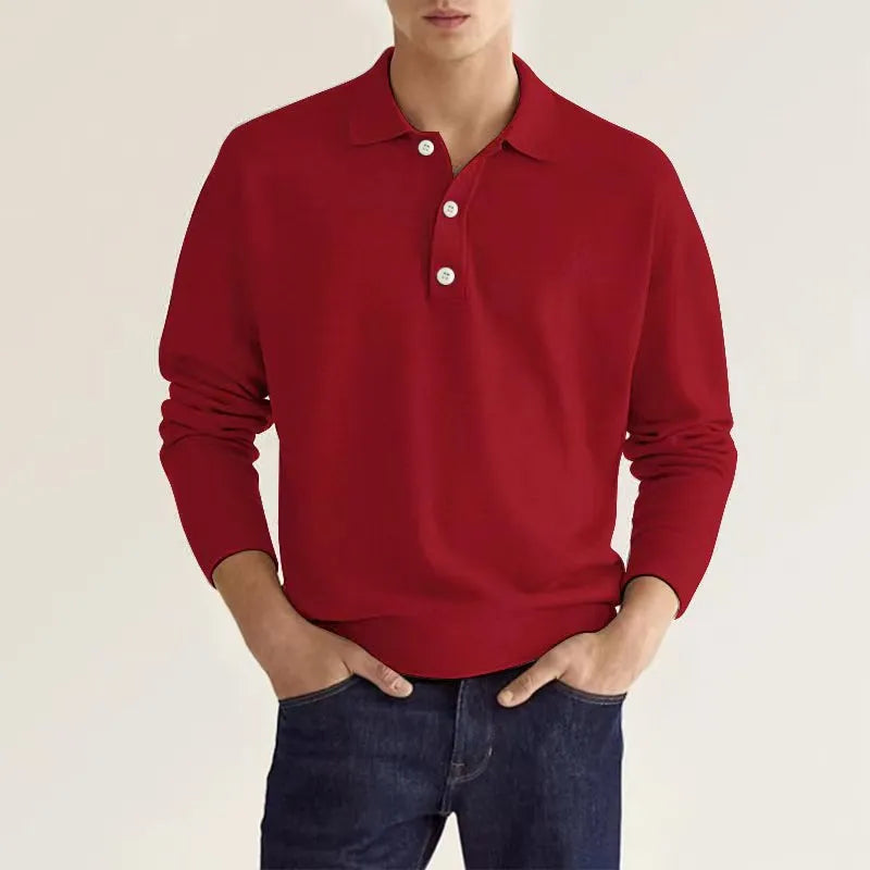 Poloshirt hombre verano – Camiseta con botones ligera y cómoda