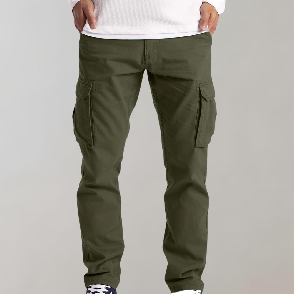 Pantalones Cargo Hombre – Multi-Bolsillo para Aire Libre y Casual