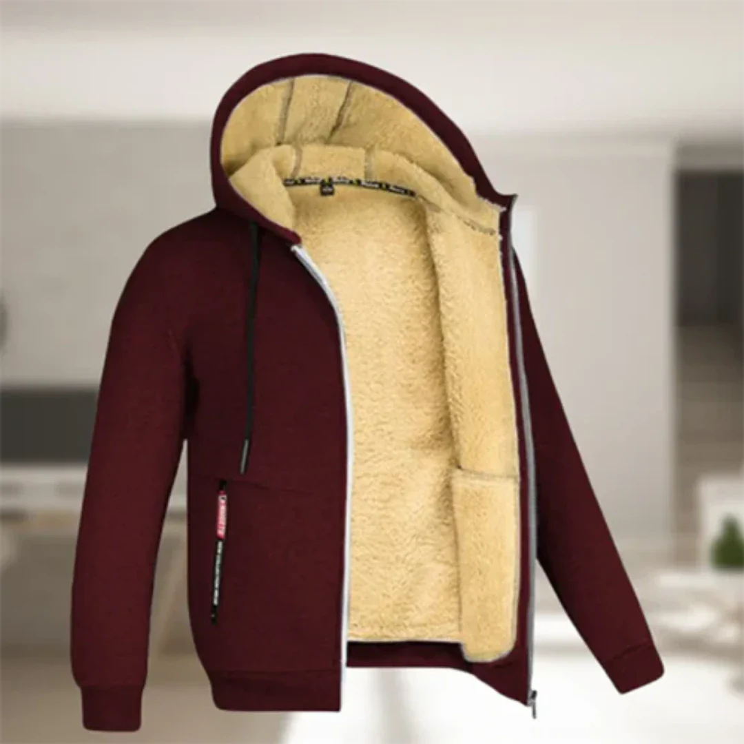 Chaqueta de Invierno Hombre – Cálida y Cómoda con Capucha