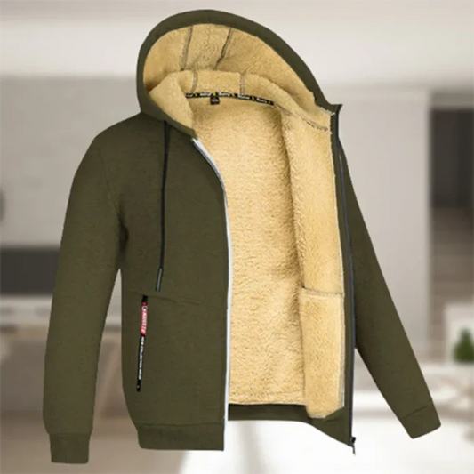 Chaqueta de Invierno Hombre – Cálida y Cómoda con Capucha