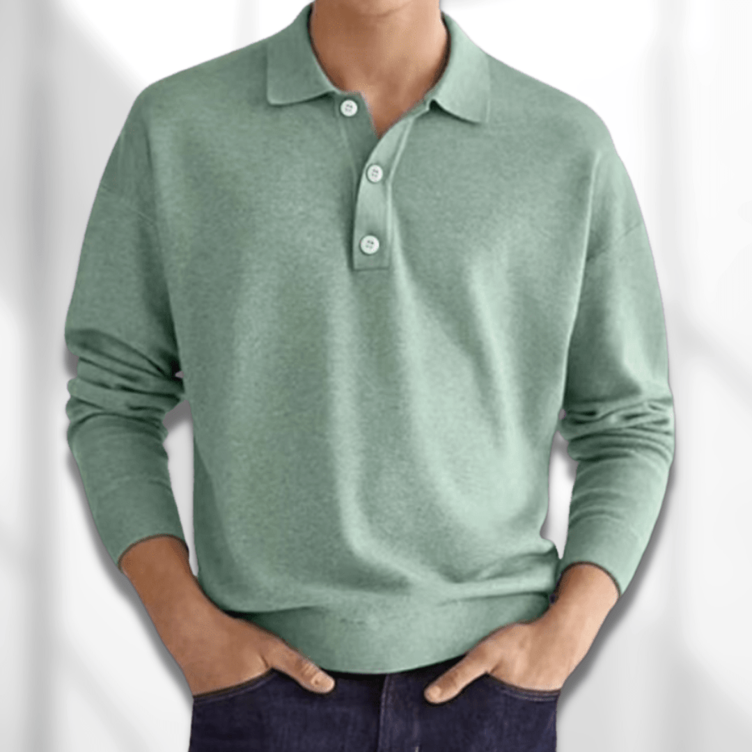 Poloshirt hombre verano – Camiseta con botones ligera y cómoda