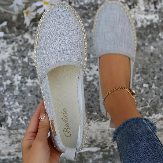 Espadrilles de lona ligeras – Zapatos planos cómodos para verano