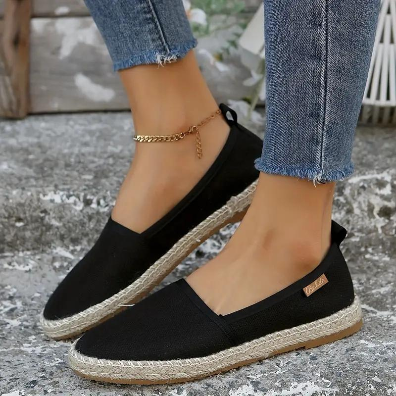 Espadrilles de lona ligeras – Zapatos planos cómodos para verano