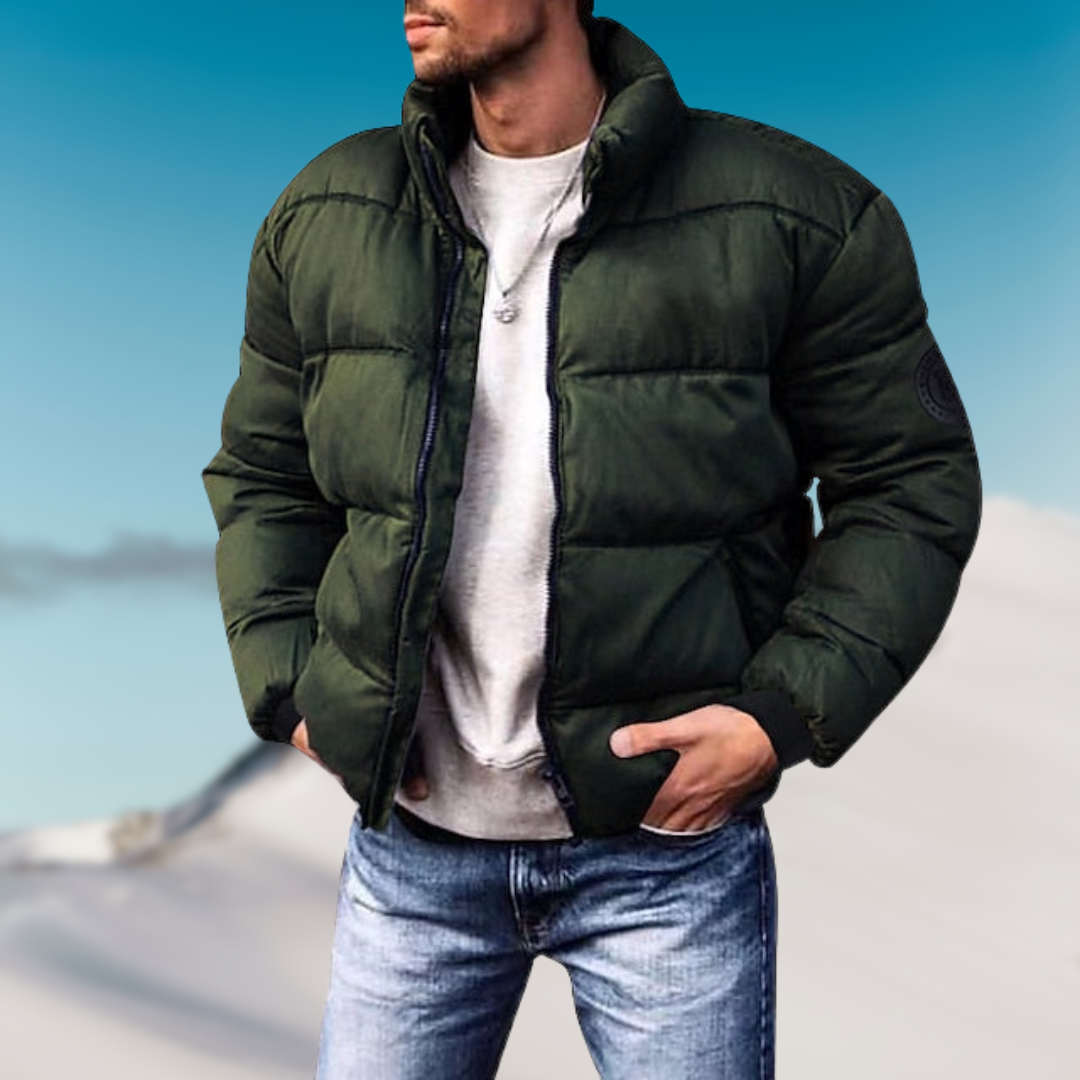 Chaqueta Puffer Hombre – Abrigo Estiloso Invierno Cálido