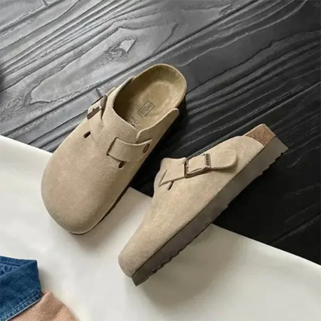 Zuecos Planos Unisex – Zapatos de Deslizamiento Cómodos y Elegantes