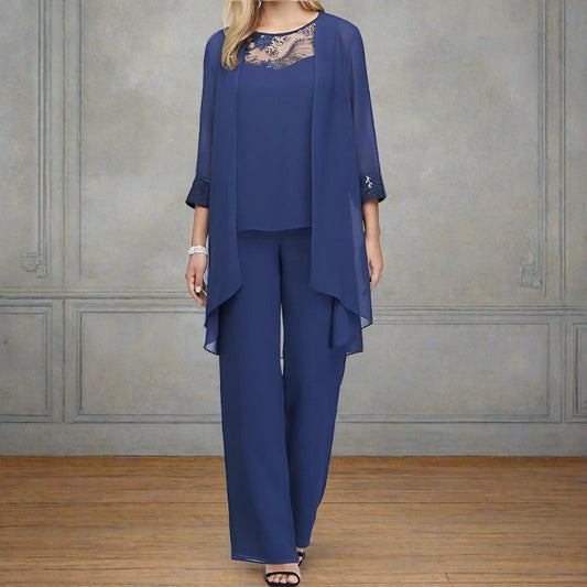 Elegant Women's Three-Piece Set – Chic Outfit for Special Occasions
