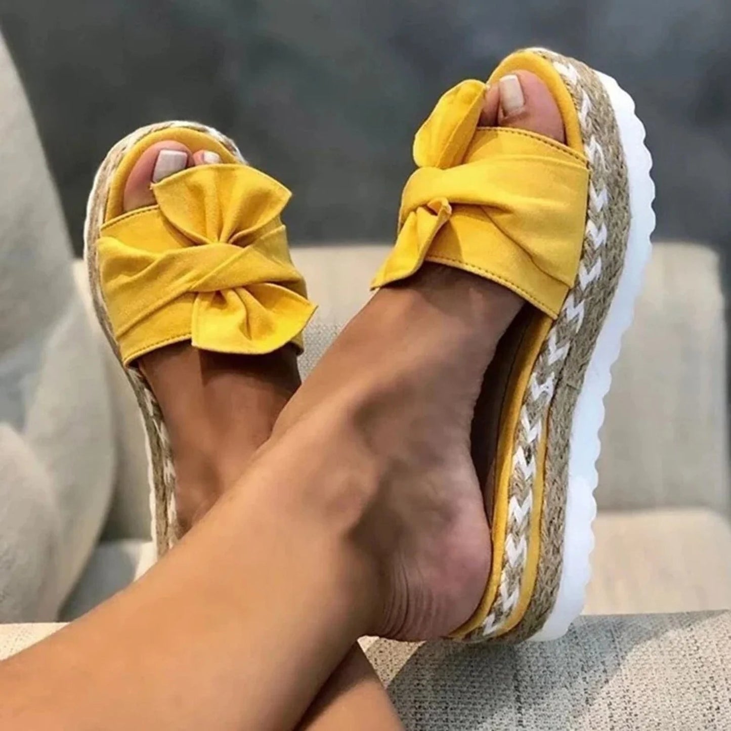 Sandalias de dama cómodas – Sandalias con rizadores elegantes y modernas