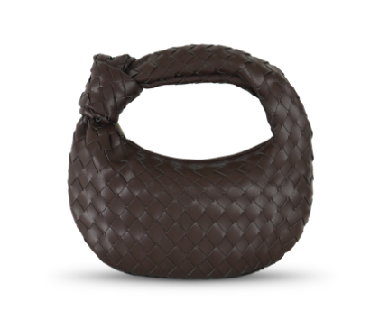 Bolso de Mano Dama – Pequeño con Asa Trenzada y Nudo Chic