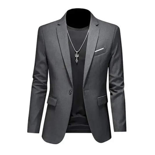 Blazer Formal Hombre Estiloso – Chaqueta Clásica de Manga Larga