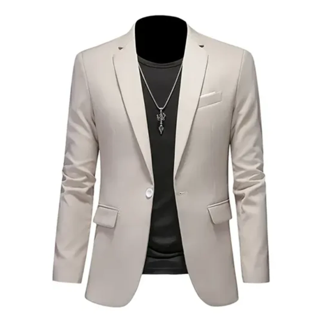 Blazer Formal Hombre Estiloso – Chaqueta Clásica de Manga Larga