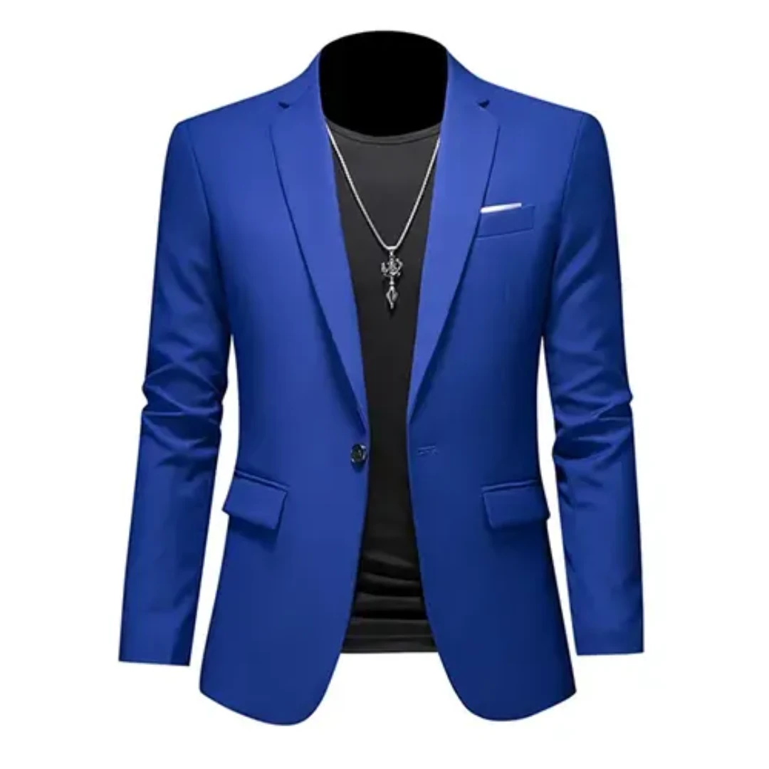 Blazer Formal Hombre Estiloso – Chaqueta Clásica de Manga Larga