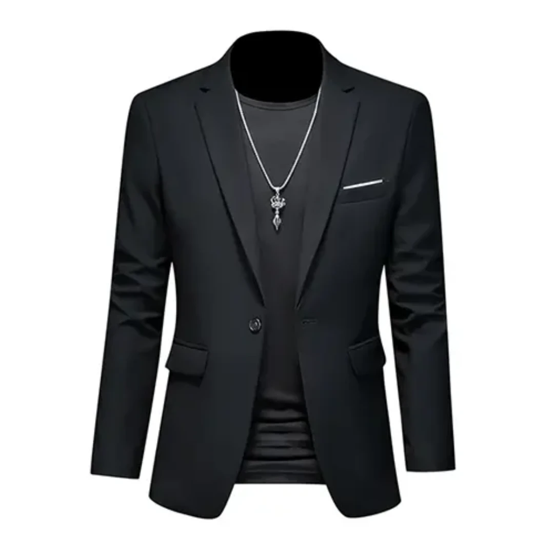 Blazer Formal Hombre Estiloso – Chaqueta Clásica de Manga Larga