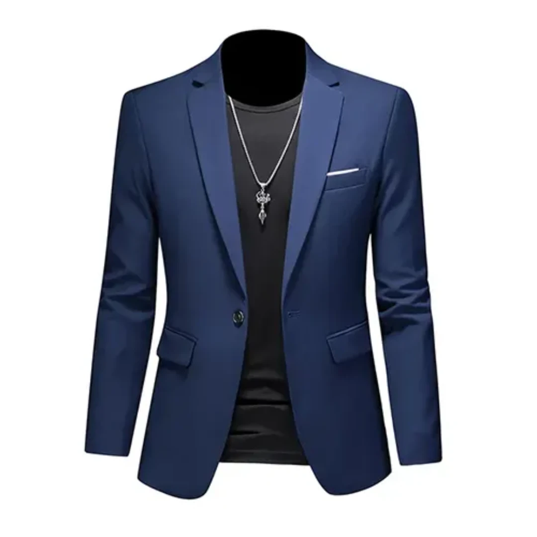 Blazer Formal Hombre Estiloso – Chaqueta Clásica de Manga Larga