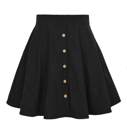 High-Waist Mini Cord Skirt – Stylish Women's Casual Fashion