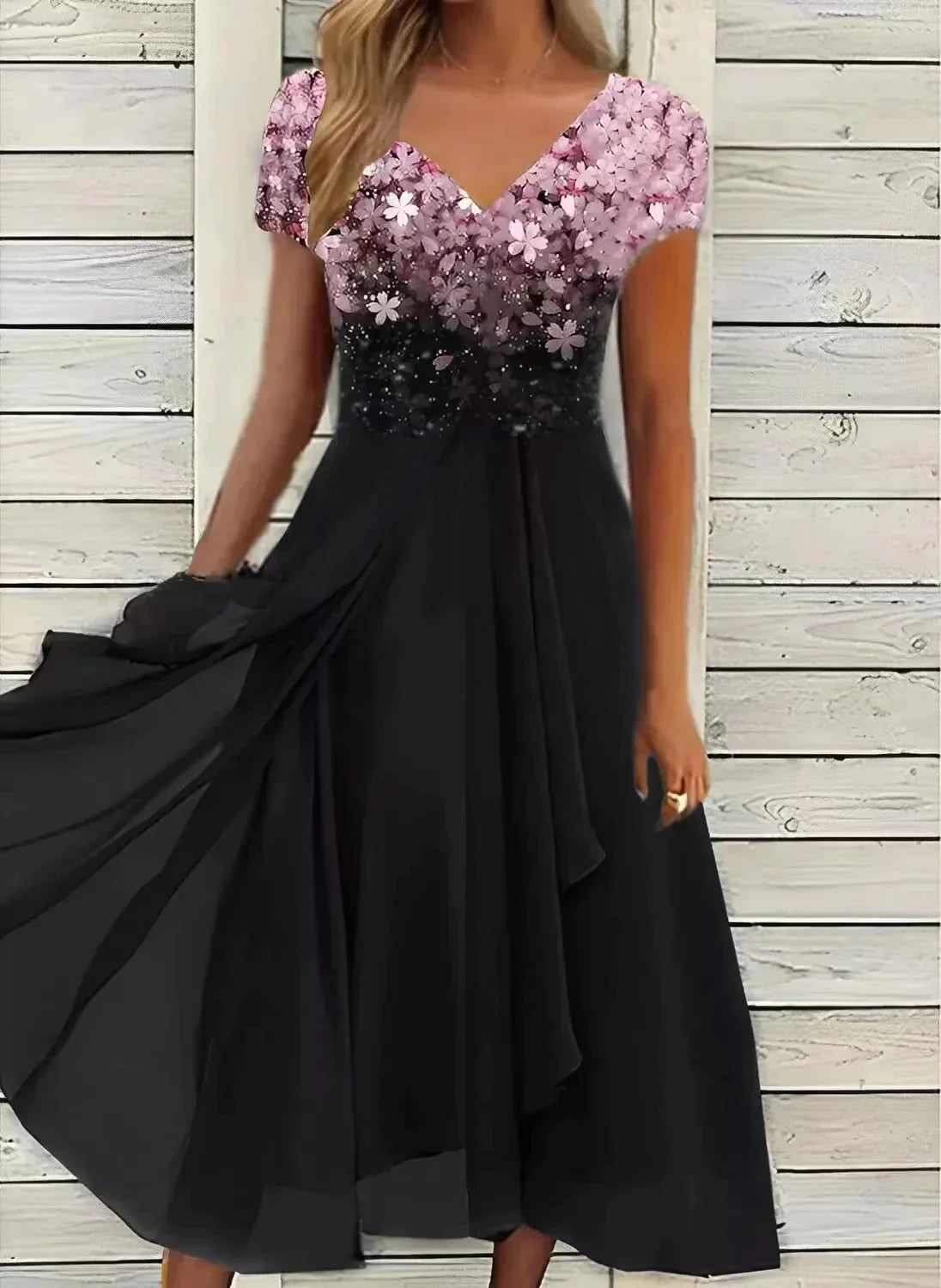 Vestido de fiesta chiffon dama – Vestido elegante y fluido para ocasiones especiales