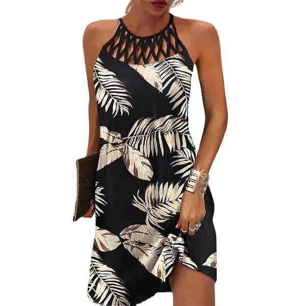 Vestido de verano cómodo – Vestido gráfico elegante para damas