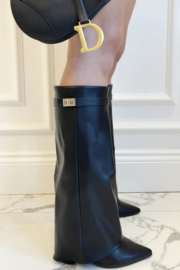 Botas de mujer - Botines elegantes de cuero para otoño