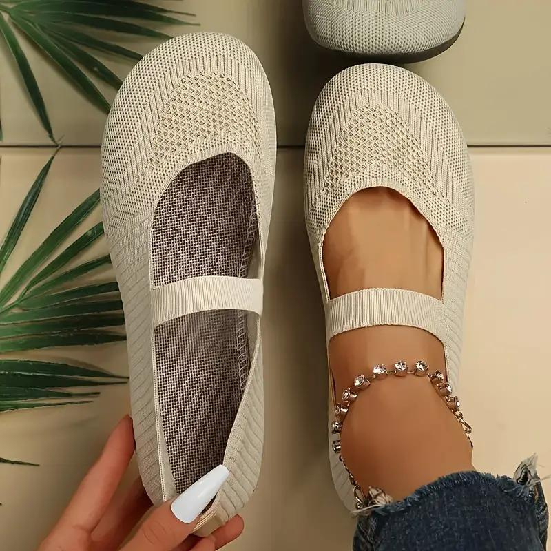 Zapatos de verano ligeros – Zapatos de lona slip on planos para mujer