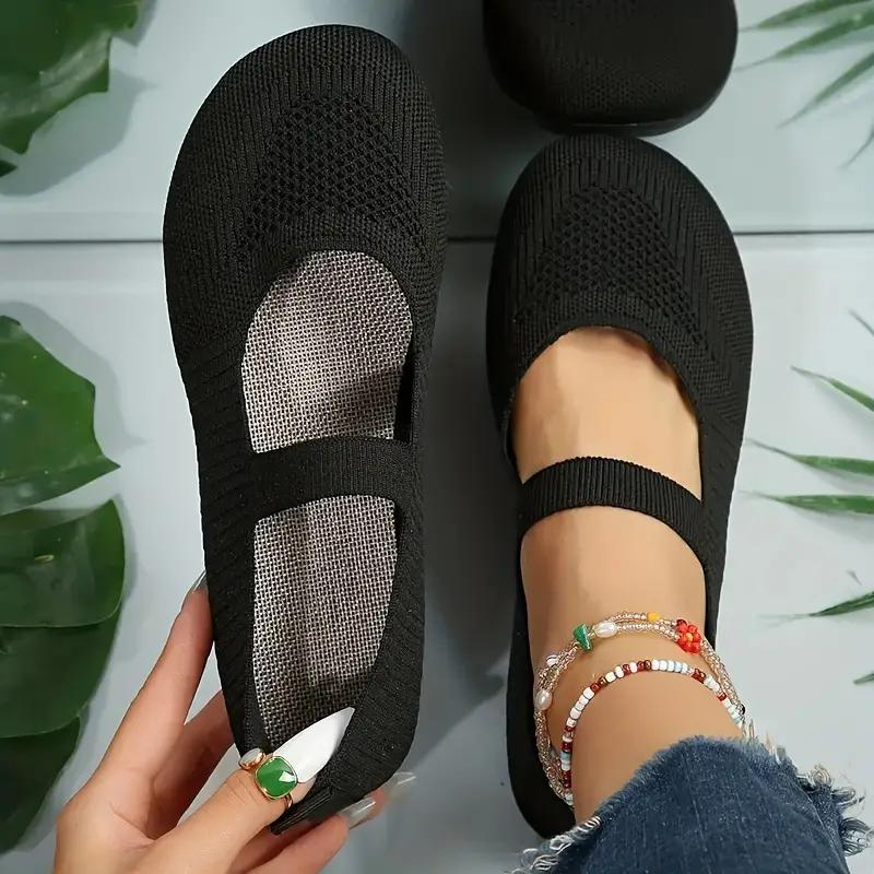 Zapatos de verano ligeros – Zapatos de lona slip on planos para mujer