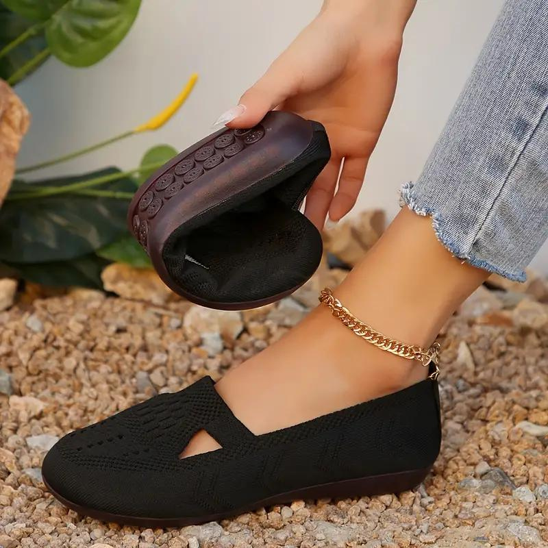 Zapatos de verano ligeros – Zapatos de lona slip on planos para mujer