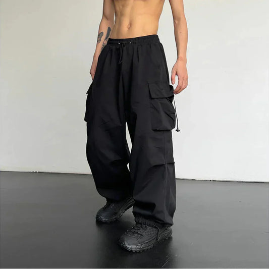 Pantalones Baggy Hombre – Pantalones Anchos con Bolsillos para Outdoor