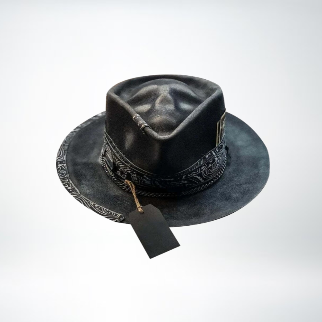 Sombrero Vintage Hombre – Sombrero Calavera Negro Elegante