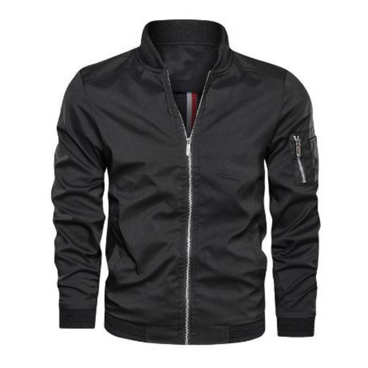 Chaqueta bomber hombre invierno – Abrigo con cremallera y estilo moderno