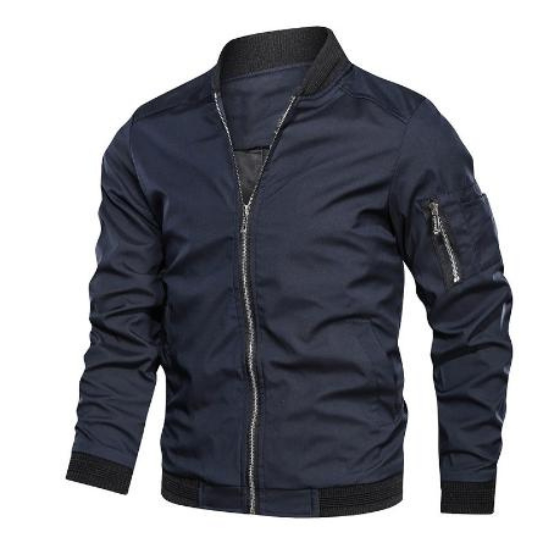 Chaqueta bomber hombre invierno – Abrigo con cremallera y estilo moderno