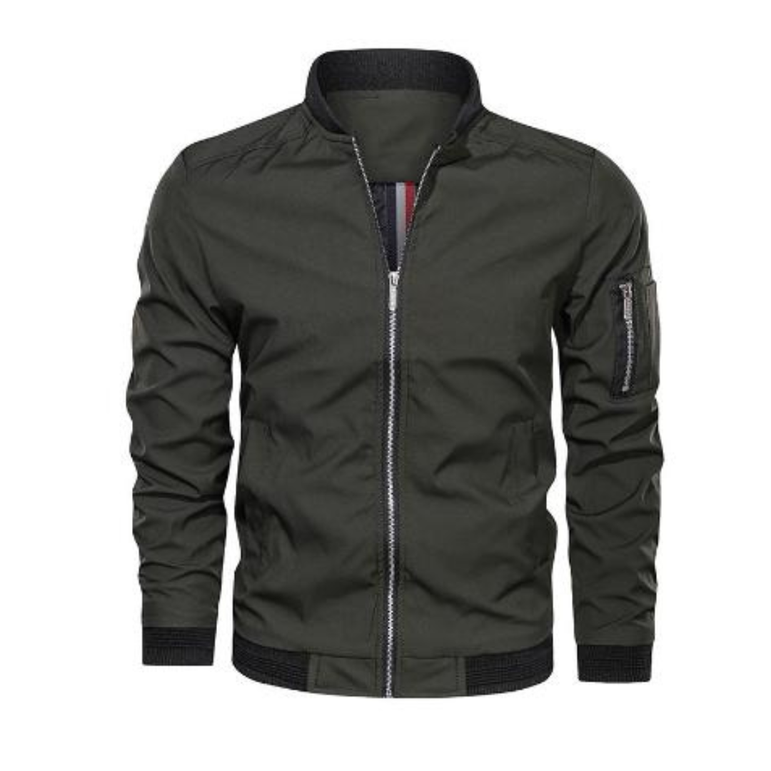 Chaqueta bomber hombre invierno – Abrigo con cremallera y estilo moderno