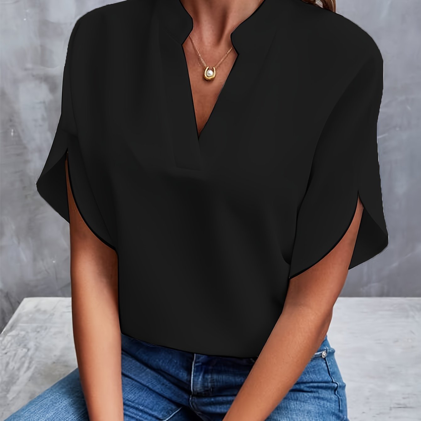 Blusa elegante mujer – Blusa ligera y chic para ocasiones especiales