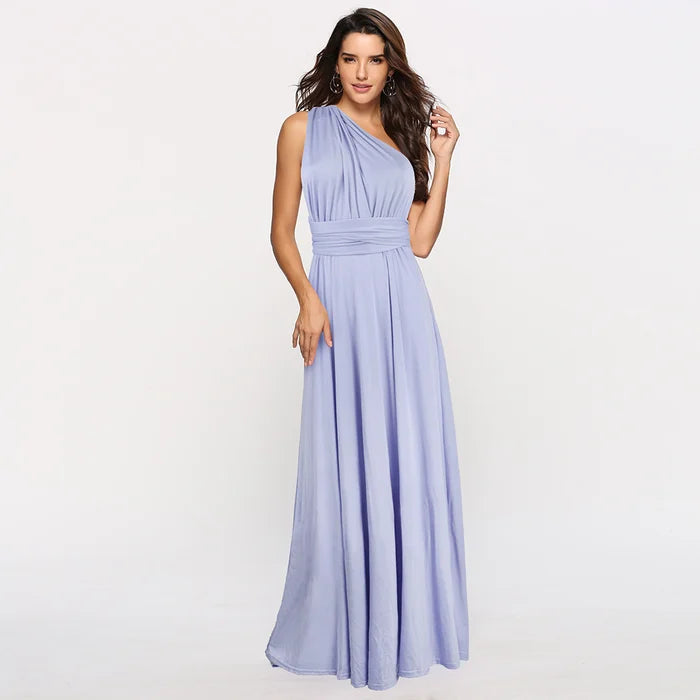 Vestido cruzado mujer – Vestido elegante con cintura elástica para ocasiones especiales