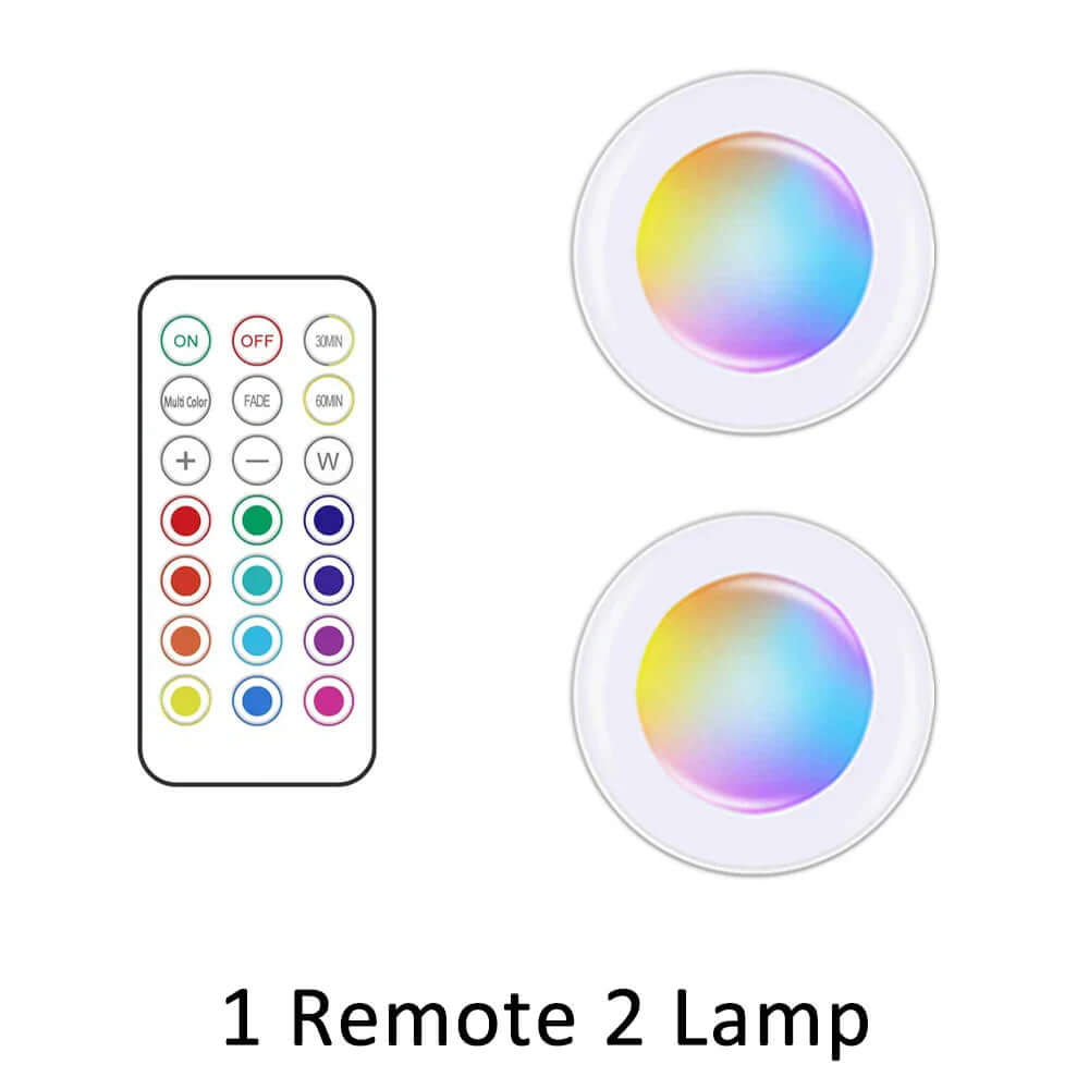 LED Cabinet Light with Remote – Wireless Night Light for Home Use