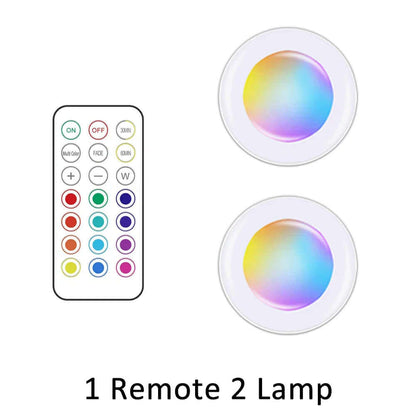 LED Cabinet Light with Remote – Wireless Night Light for Home Use