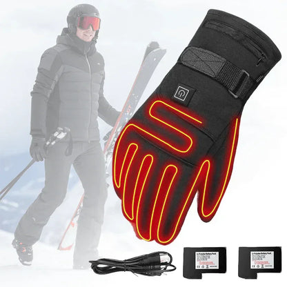 Electric Heated Gloves Waterproof – Warm Winter Gear for Cold Weather