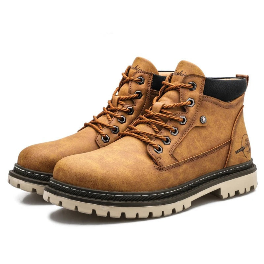 Botas de hombre con cordones – Calzado casual exterior cómodo