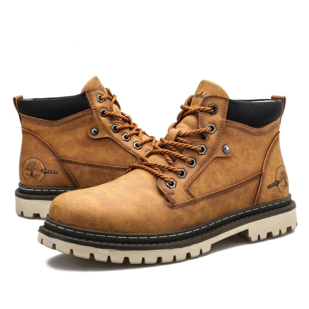 Botas de hombre con cordones – Calzado casual exterior cómodo