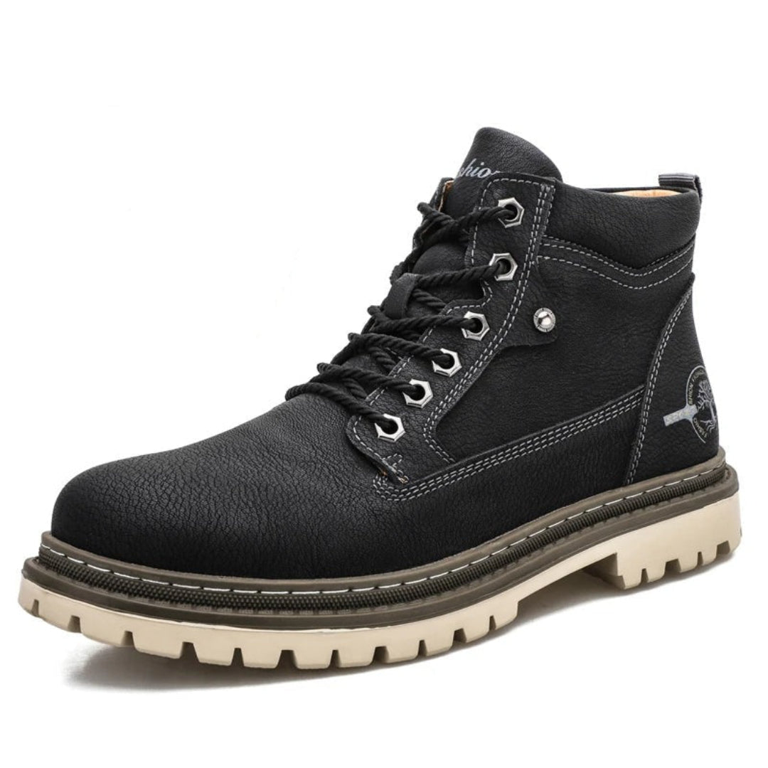 Botas de hombre con cordones – Calzado casual exterior cómodo