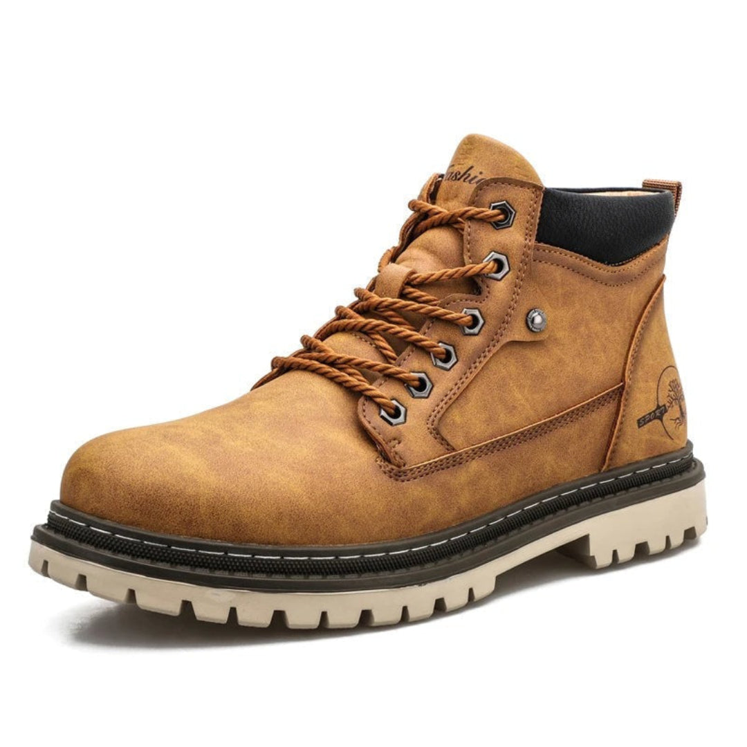 Botas de hombre con cordones – Calzado casual exterior cómodo