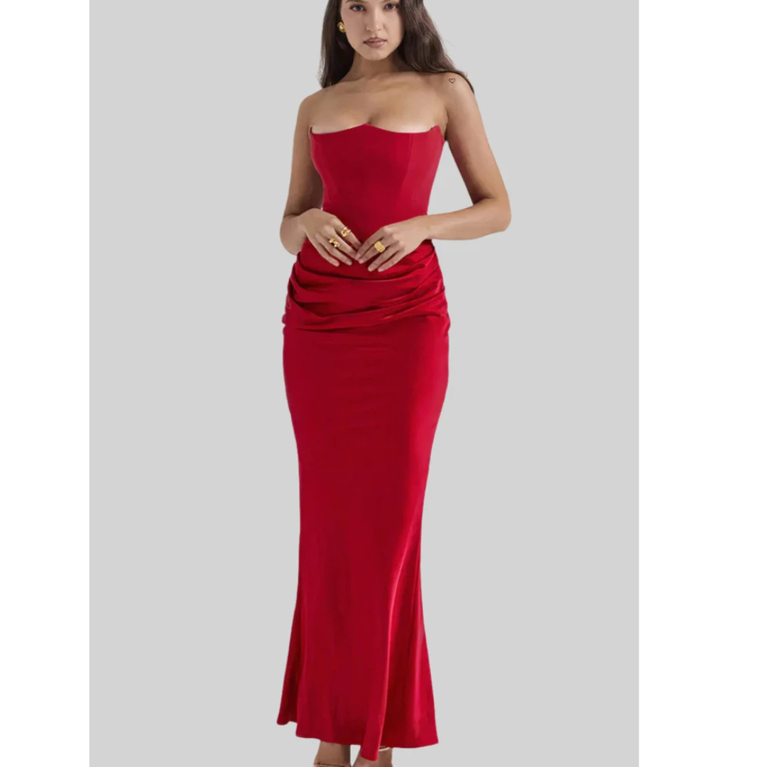 Vestido de Noche Mujer – Maxi elegante y fluido para ocasiones especiales