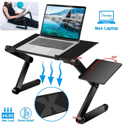 Adjustable Laptop Stand – 360° Rotating Legs for Ergonomic Use