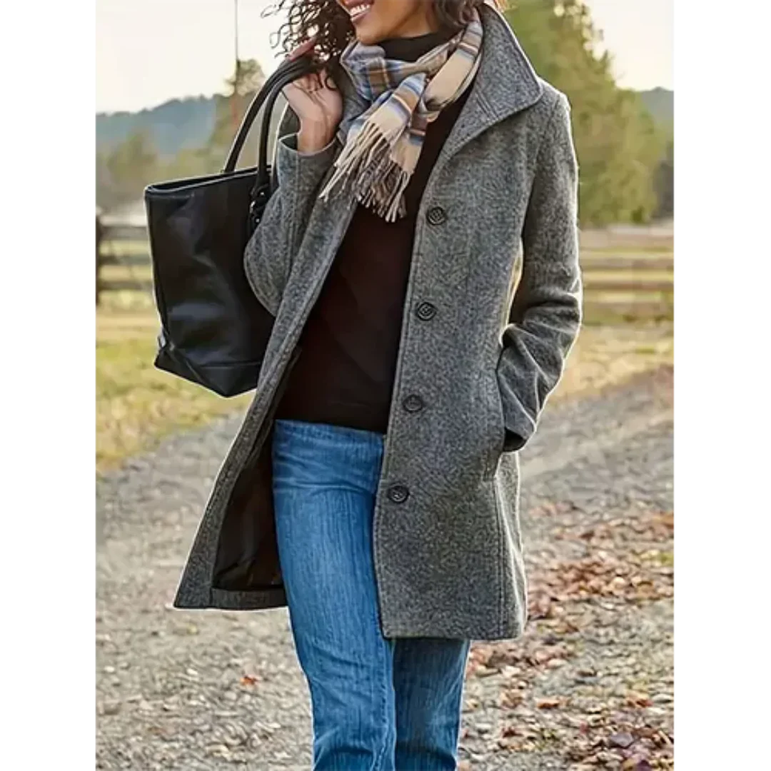 Abrigo invierno dama – Trench largo cálido y elegante